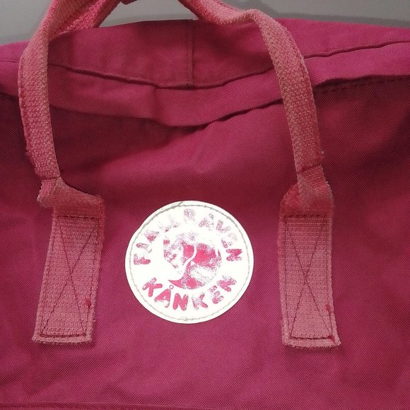 FJALLRAVEN KANKEN Red 16L Backpack Burgundy 16" Large Rucksack School Bag - Picture 8 of 12